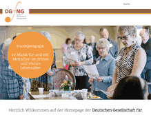 Tablet Screenshot of dg-musikgeragogik.de